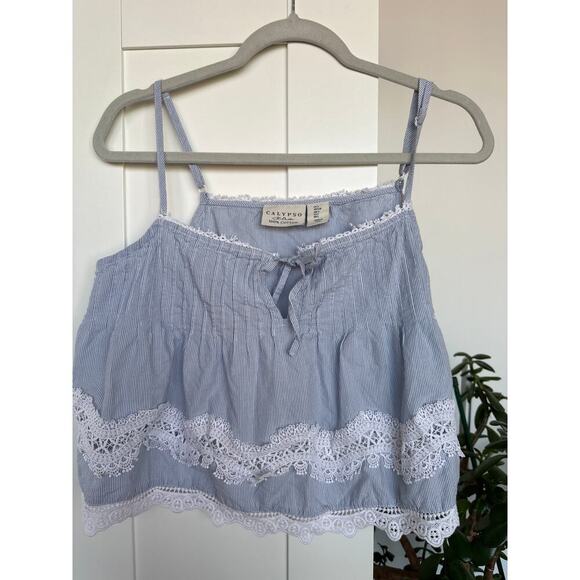 Calypso St. Barth 100% Cotton Cami, Size  S, EUC - Picture 1 of 4